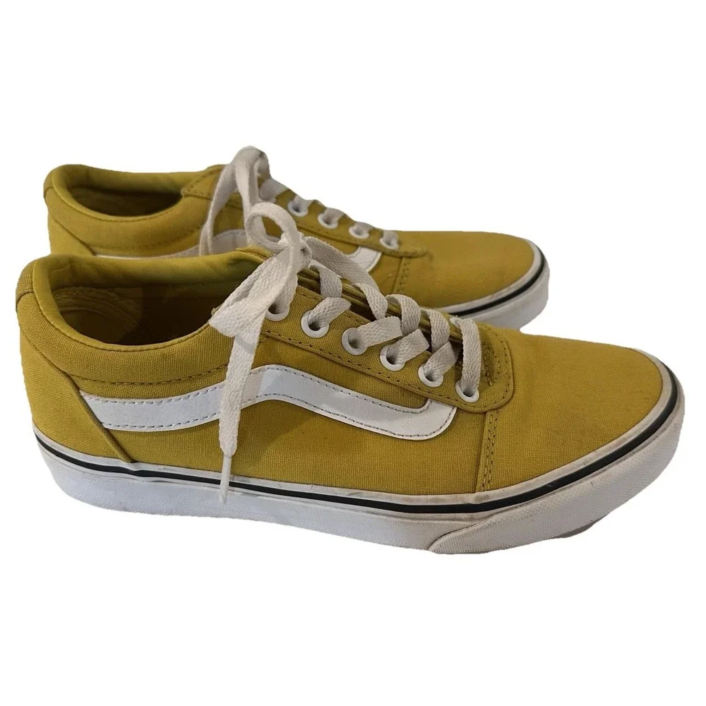 Vans Old Skool Low Womens‎ Size 7 Yellow Sneakers